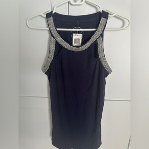 INC International Concepts Blue Sparkle Tank Size Small